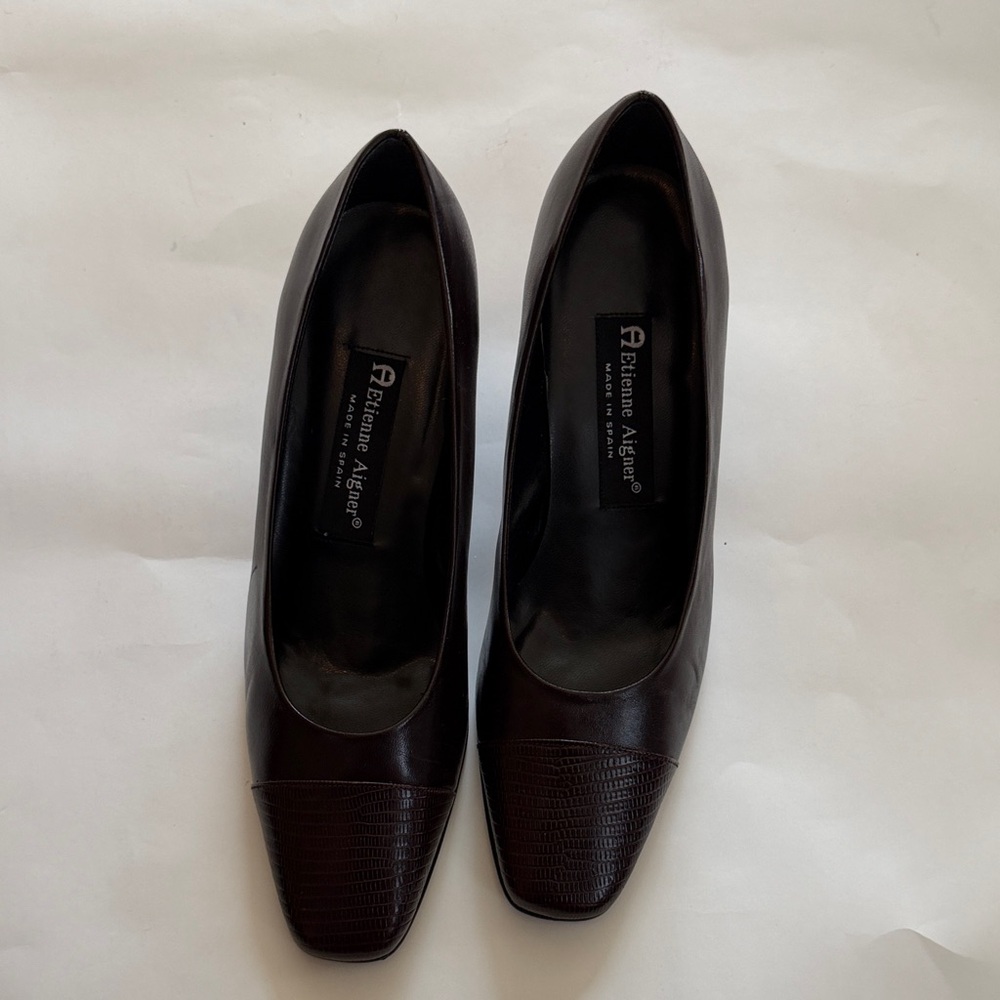 Etienne Aigner Women's Dark Brown Heels
